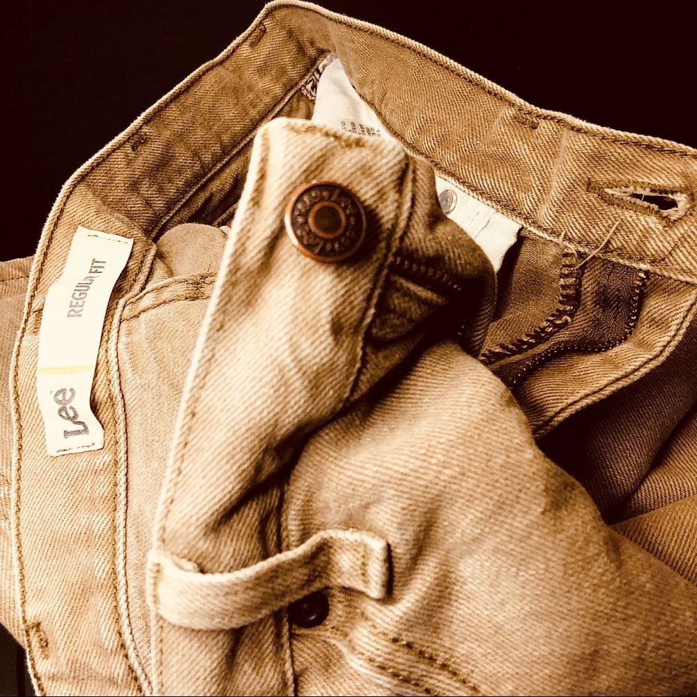 Last Call - Lee Regular Fit Straight Leg Jean in Wheat